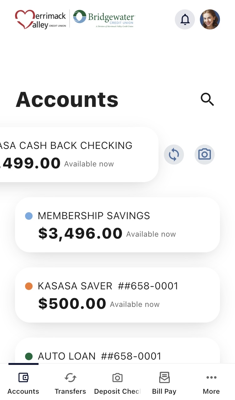 Mobile Banking Accounts Screenshot 2